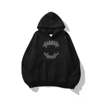 Unisex Teeth Sweatshirt Siyah