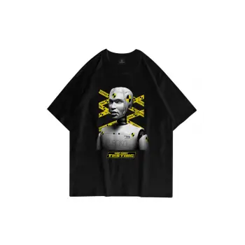 Unisex Testing Asap Rocky Siyah T Shirt