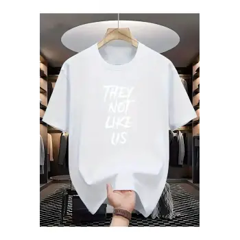 Unisex They Not Like Us Baskılı Oversize