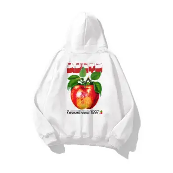 Unisex Tokyo Apple Sweatshirt Beyaz