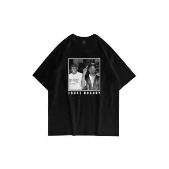 Unisex Trust Nobody Siyah Tshirt