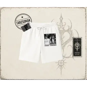 Unisex Trust Nobody Unisex Şort Beyaz