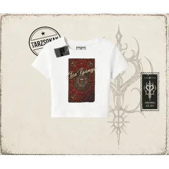 Unisex Your Culture Carpet Kadın Baby Tee Beyaz