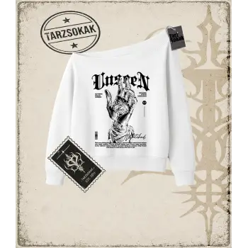 UNSEEN   Kadın Kayık Yaka Sweatshirt