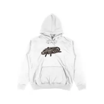 Utopia Travis Scott Oversize Unisex Kapüşonlu Sweatshirt Hoodie Beyaz