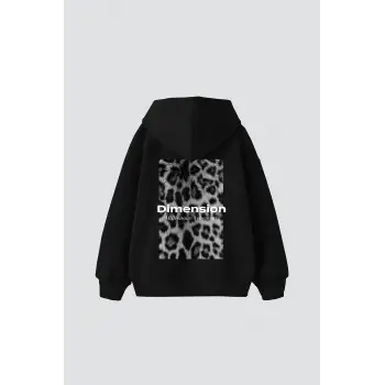 V2 Dimension Baskılı Oversize Unisex Premium Siyah
