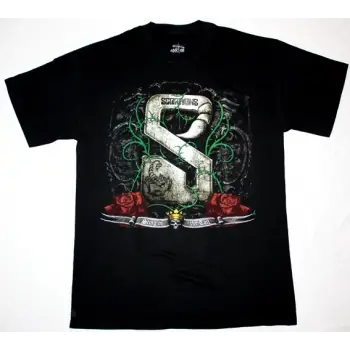 VADER LOGO NEW BLACK T-SHIRT ÖN VE ARAKA BASKILI