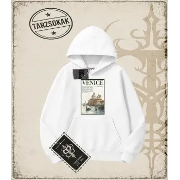 VENICE Oversize Unisex Kapşonlu Sweatshirt