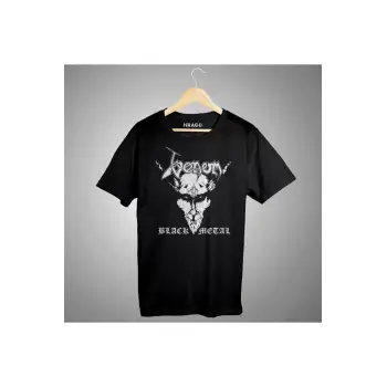 Venom Black Metal Baskılı Unisex Tişört