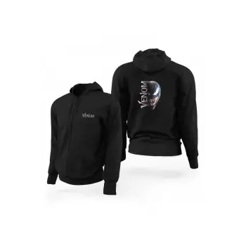 Venom Fermuarlı Kaps?onlu Sweatshirt 12930