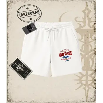 Vintage Baskılı Unisex Şort