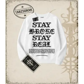 VINTAGE SARCASM   Oversize Unisex Bisiklet Yaka Sweatshirt