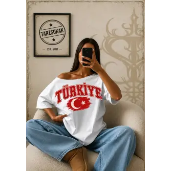 Vintage Turkey Baskılı Unisex Oversize
