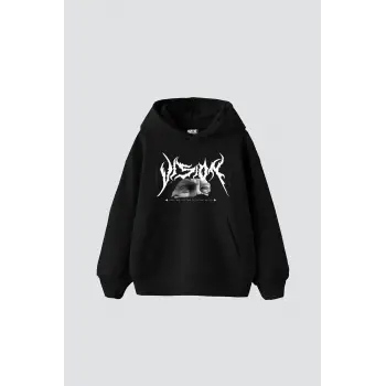 Vision Of Poseidon Baskılı Oversize Unisex Premium Siyah
