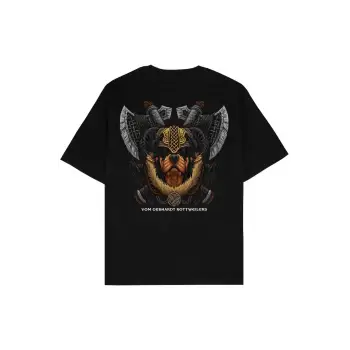 Warrior Siyah Oversize Unisex T-shirt