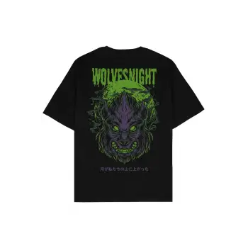 Wolves Night Oversize T-shirt