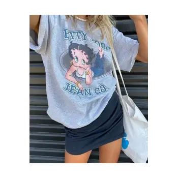 Y2k Oversize Betty Boop Tshirt