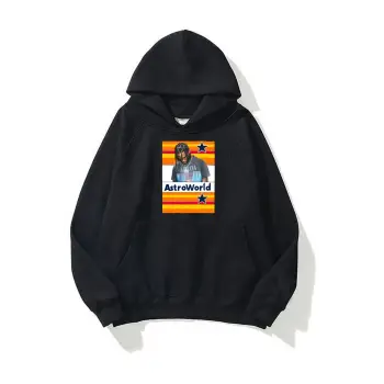 Y2K Unisex Astroworld Travis Scott Siyah Sweatshirt KOD 1976