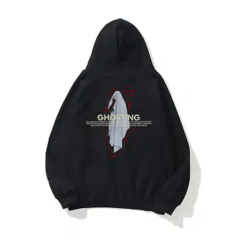 Y2K Unisex Ghosting Siyah Sweatshirt KOD 1889