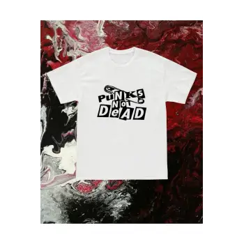 Y2k Unisex Oversize Punks Not Dead Tshirt