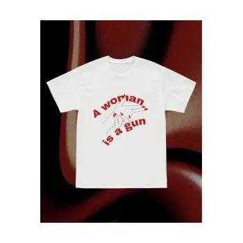 Y2k Unisex Oversize Woman Is A Gun Tshirt