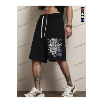 Y2K Unisex Yaz Şort Bermuda Harajuka Anime Retro KOD-11407