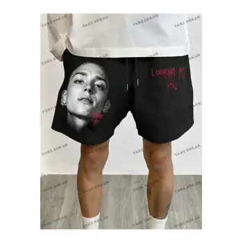 Y2K Unisex Yaz Şort Bermuda Harajuka Anime Retro KOD-11433