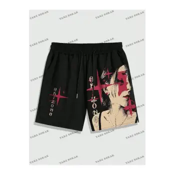 Y2K Unisex Yaz Şort Bermuda Harajuka Anime Retro KOD-11540