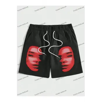 Y2K Unisex Yaz Şort Bermuda Harajuka Anime Retro KOD-11545