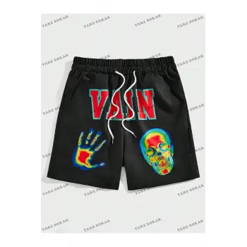 Y2K Unisex Yaz Şort Bermuda Harajuka Anime Retro KOD-11551