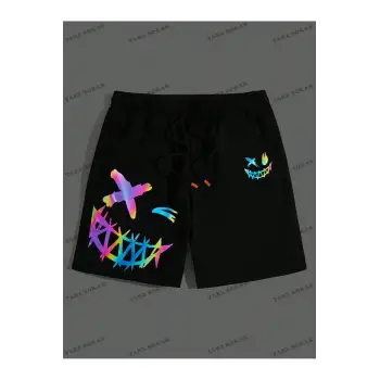 Y2K Unisex Yaz Şort Bermuda Harajuka Anime Retro KOD-11579