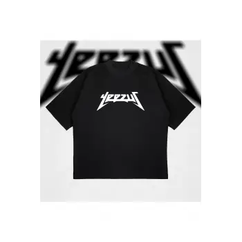Yeezus Basic Oversize Unisex Pamuklu Nefes Alan Kalın Kumaşlı