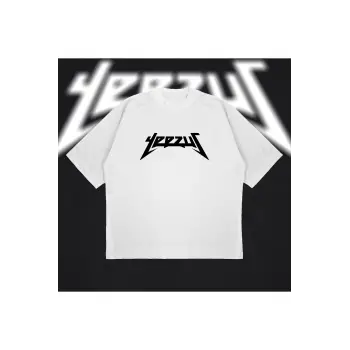 Yeezus Basic Oversize Unisex Pamuklu Nefes Alan Kalın Kumaşlı