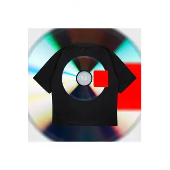 Yeezus Cd Tee Oversize Unisex Pamuklu Nefes Alan Kalın Kumaşlı
