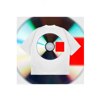 Yeezus Cd Tee Oversize Unisex Pamuklu Nefes Alan Kalın Kumaşlı