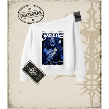 ZEUS Kadın Kayık Yaka Sweatshirt