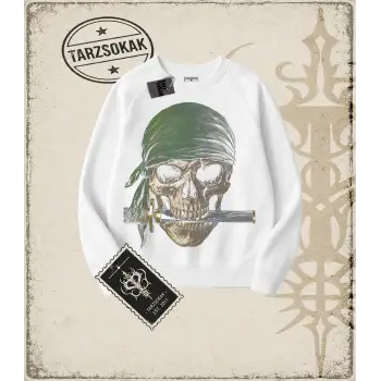ZORO Oversize Unisex Bisiklet Yaka Sweatshirt