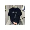 7 Sport Baskılı Siyah Erkek
