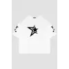 816 Stars Baskılı Oversize Unisex Beyaz