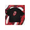 A Bathing Ape X Rolling Stones Red Boxy Fit Oversize Unisex Tshirt – Baskılı Tişör