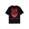 A Devil Mind Siyah Oversize Unisex T-shirt