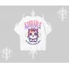 Adorable Kawaii Kedi Arka Baskılı Oversize Tshirt