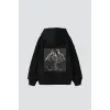 All Eyez On Me Baskılı Oversize Unisex Premium Siyah