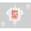 Always Chillin Kedi Arka Baskılı Oversize Crop Tshirt