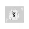 Am Hungry Kedi Baskılı Biskilet Sweatshirt