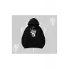 Am Hungry Kedi Baskılı Kapşonlu Sweatshirt