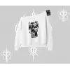 Am Hungry Kedi Baskılı Kayık Yaka Sweatshirt