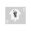 Am Hungry Kedi Baskılı Oversize Tshirt