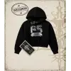 Antika    Kadın Crop Kapşonlu Sweatshirt