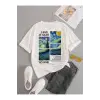 Arkası Baskılı Unisex Oversize T-Shirt